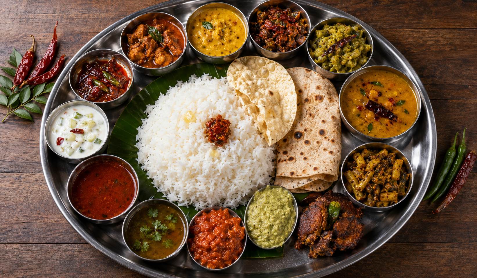 Andhra Pradesh Food Guide thali