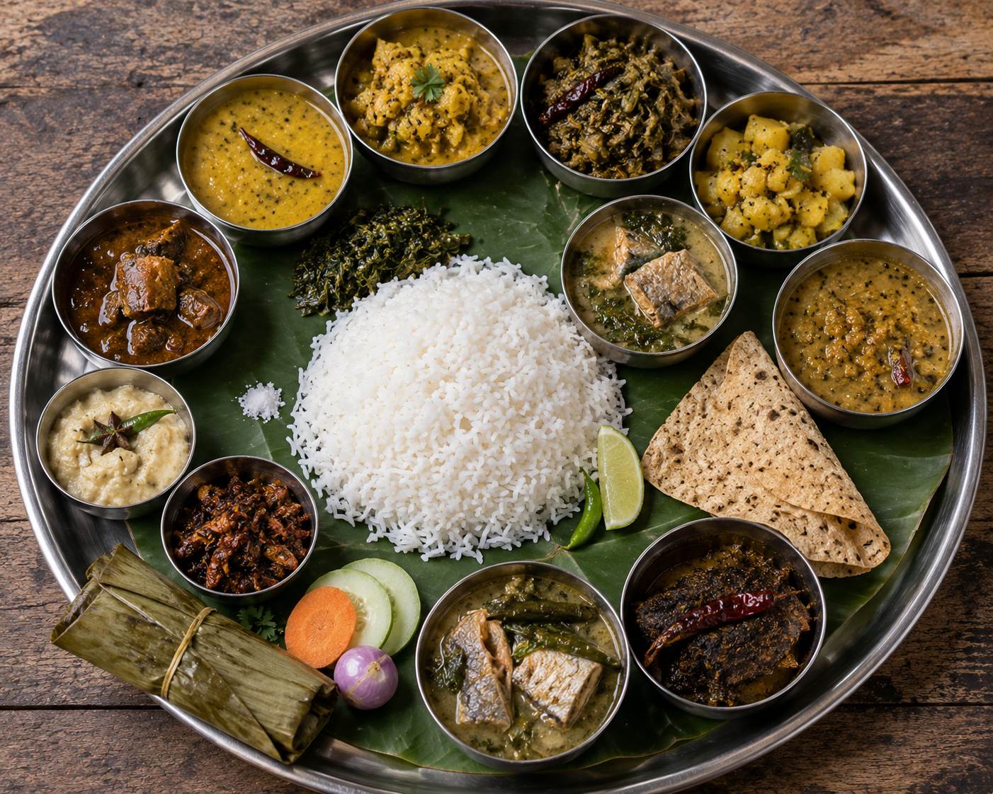 Assam Food Guide thali