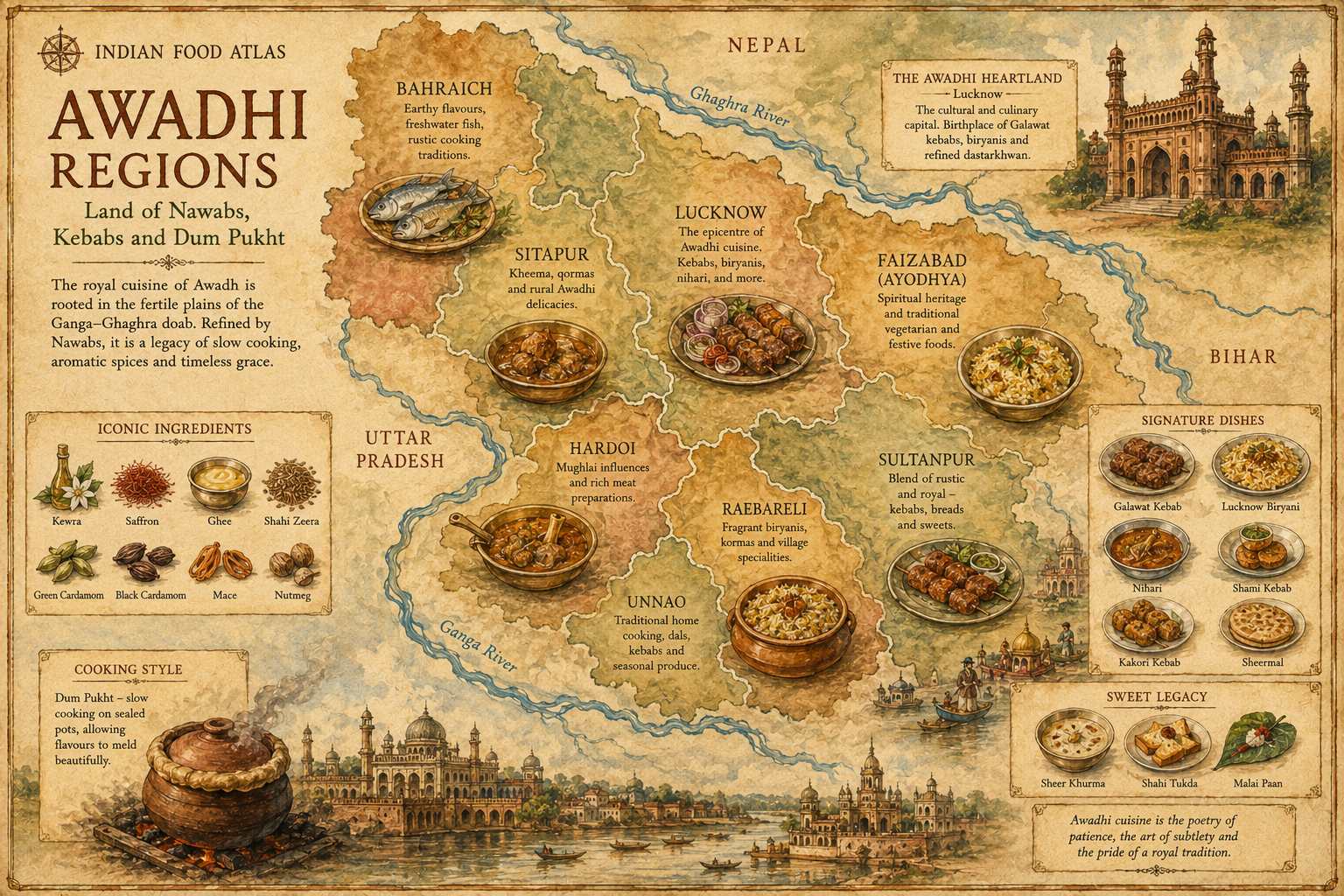 Awadhi Cuisine location map