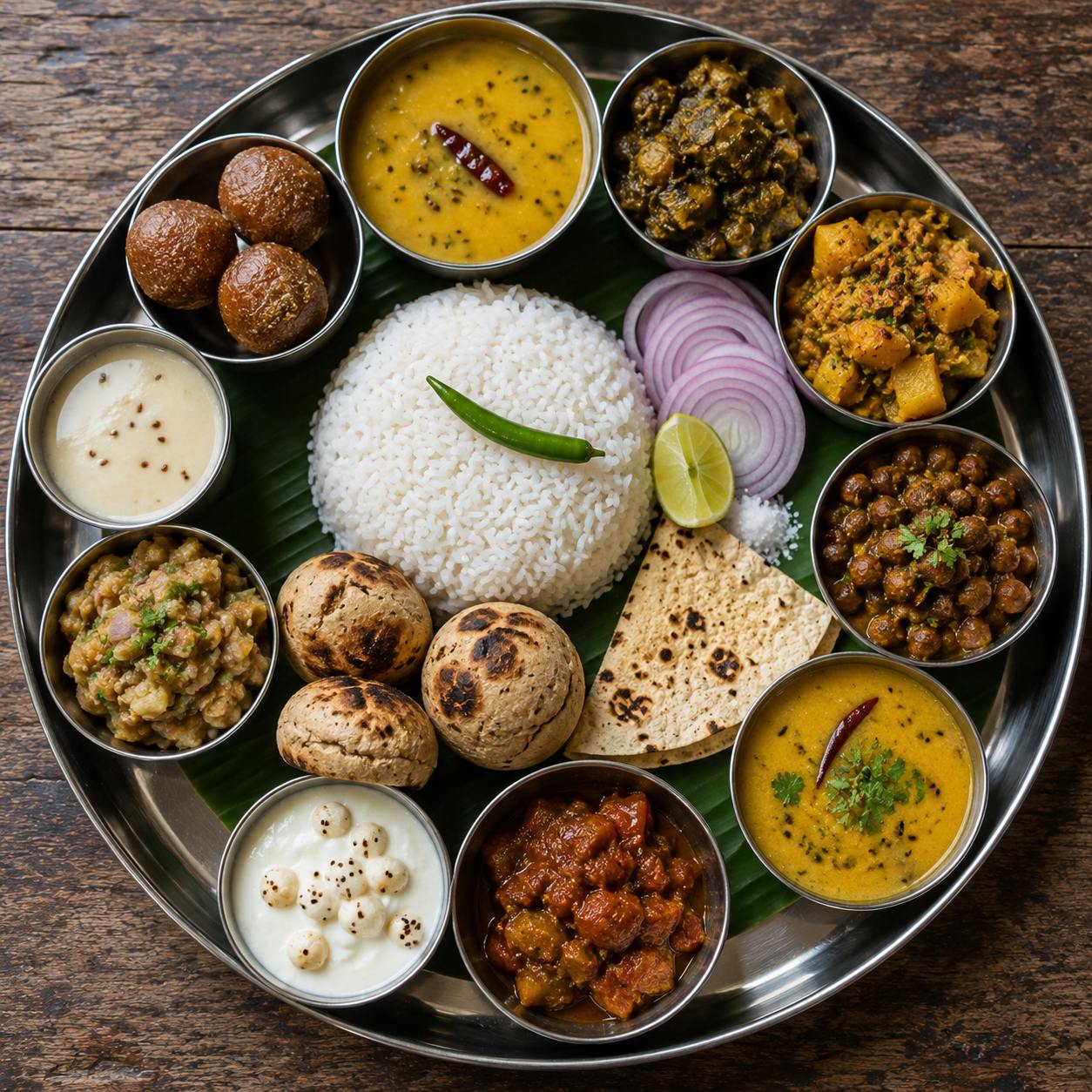 Bihar Food Guide thali