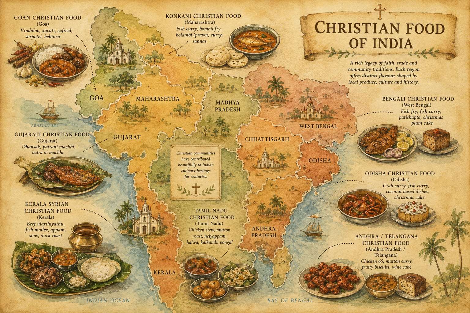 Christian food traditions across India