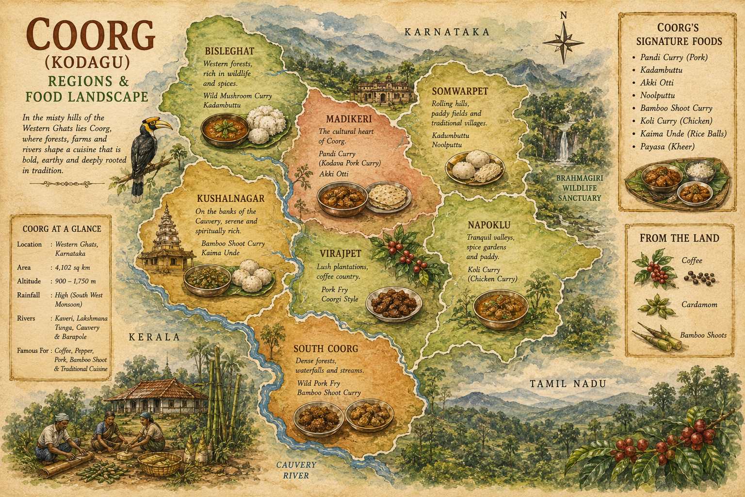 Coorg location map