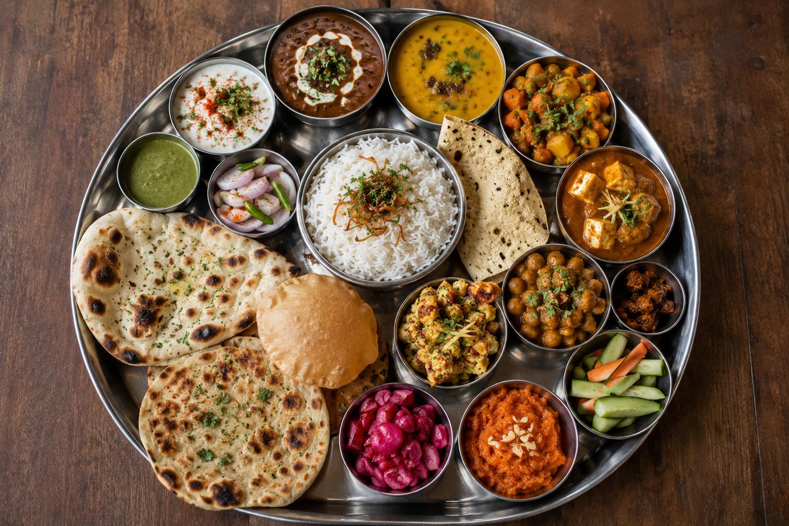 Delhi Food Guide thali