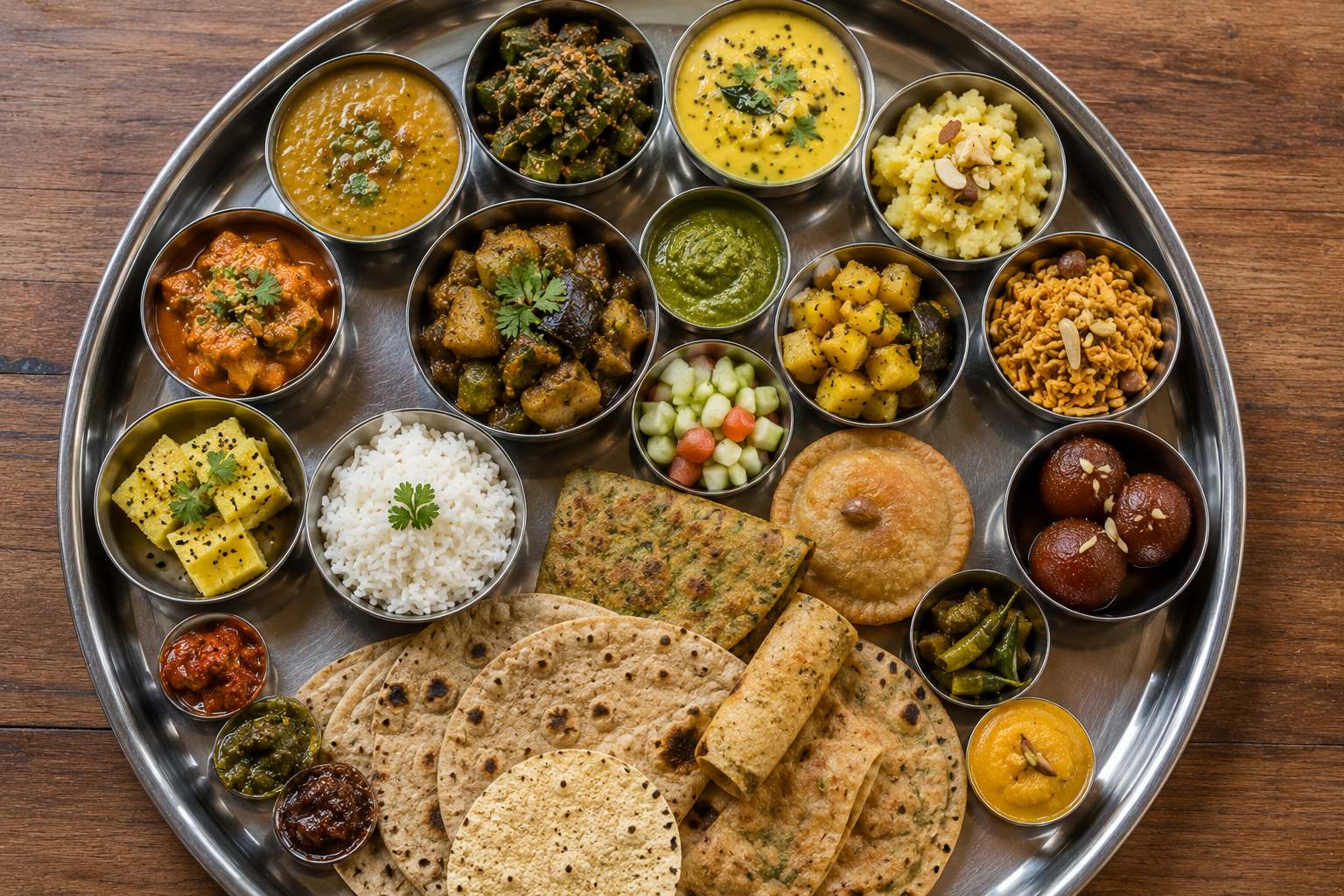 Gujarat Food Guide thali