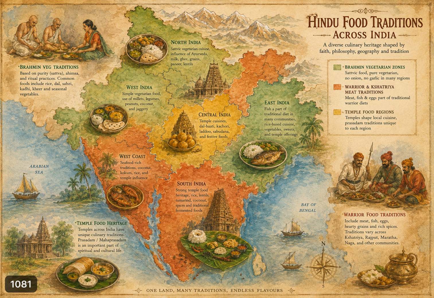 Hindu food diversity across India