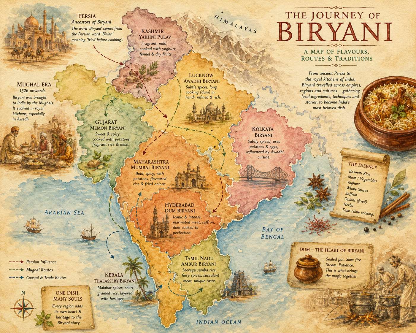 Biryani versions across India