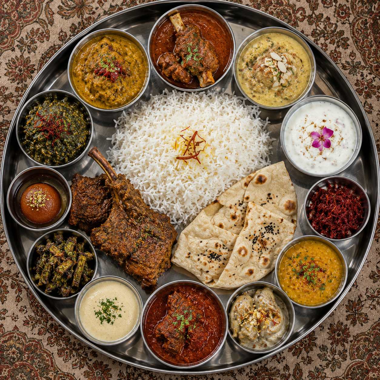 Kashmir Food Guide thali
