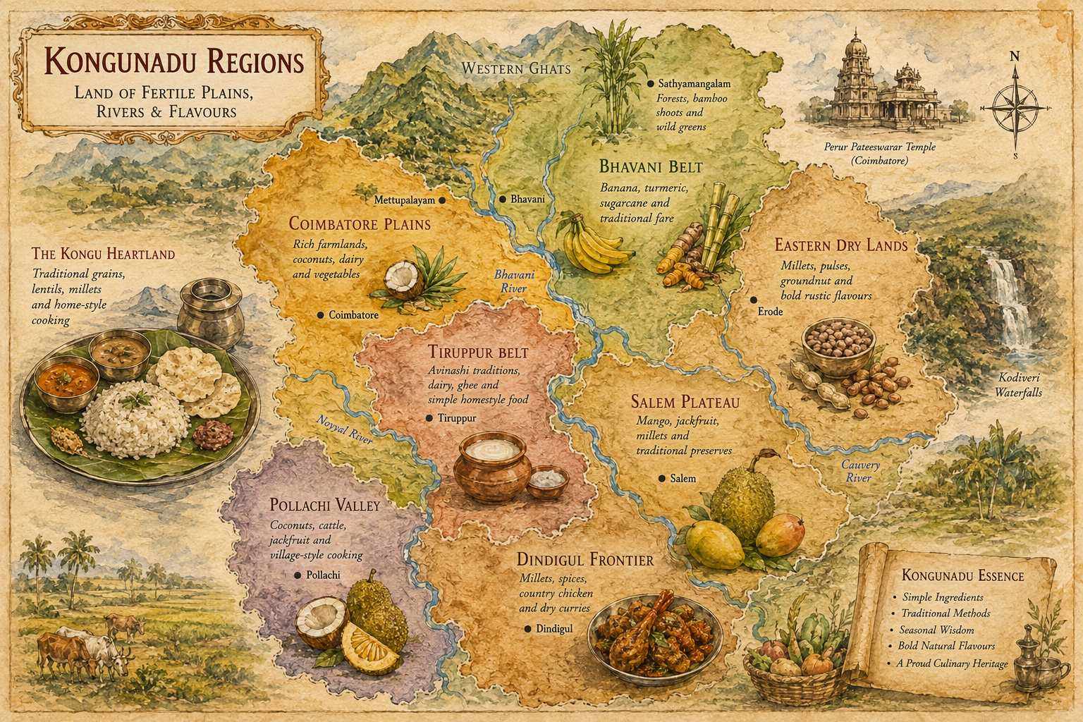 Kongunadu location map
