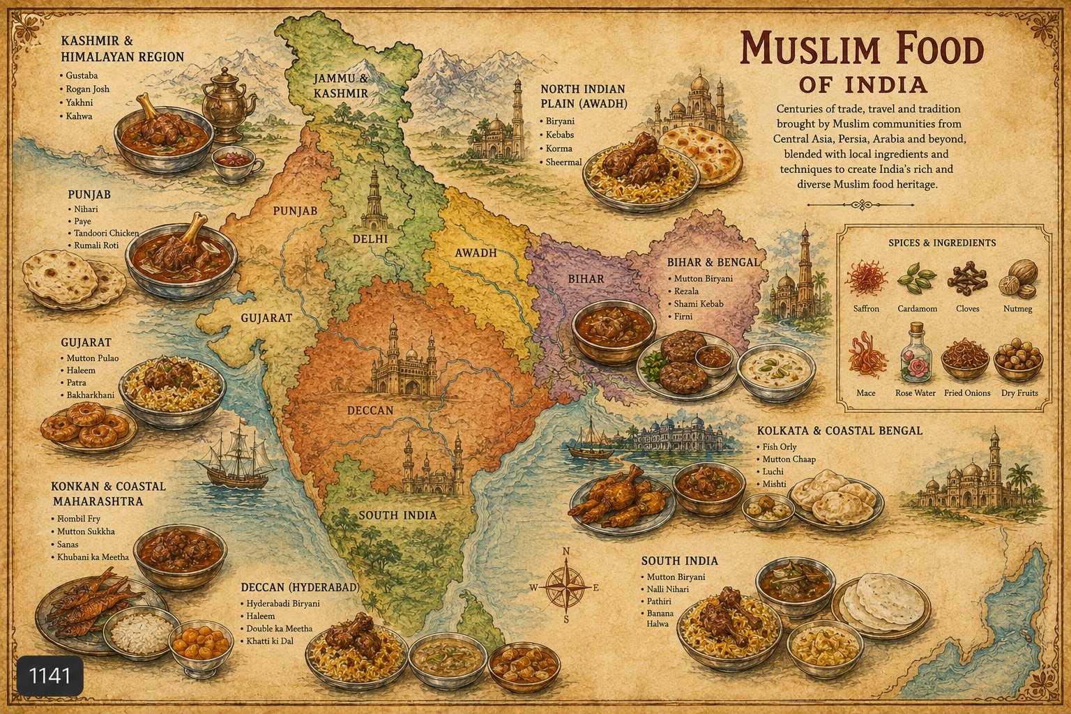 Muslim food traditions across India