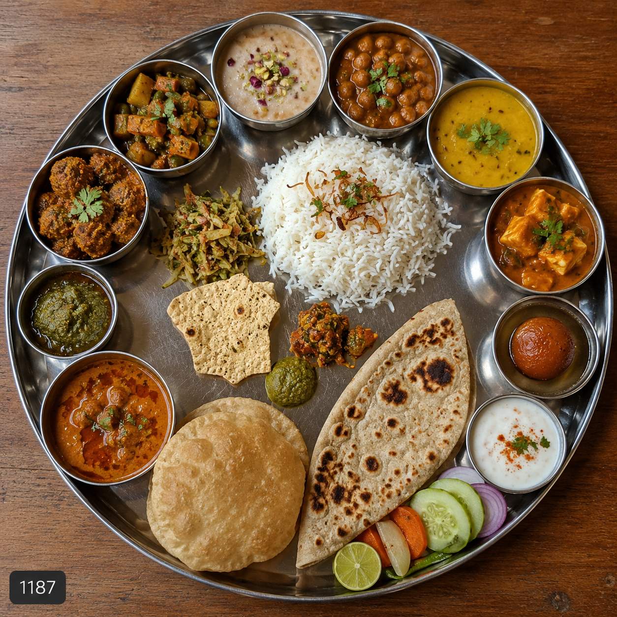 Uttar Pradesh Food Guide thali