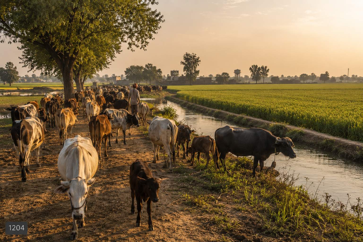 Punjab's alluvial plains and cattle tradition