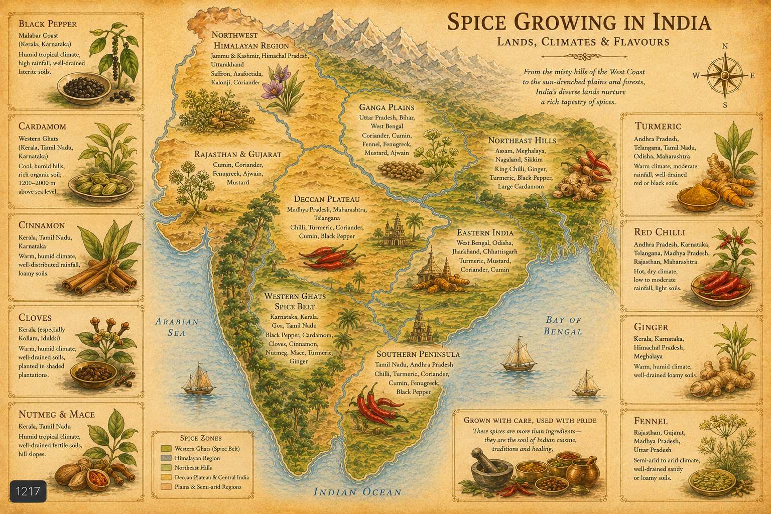 Map of India rice wheat millet divide