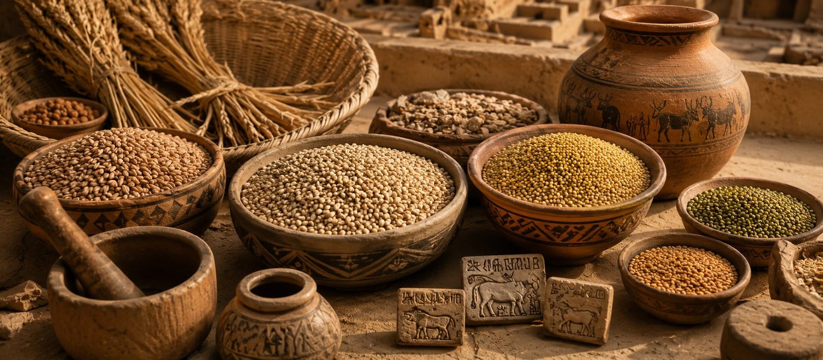 Ancient grain storage Indus Valley
