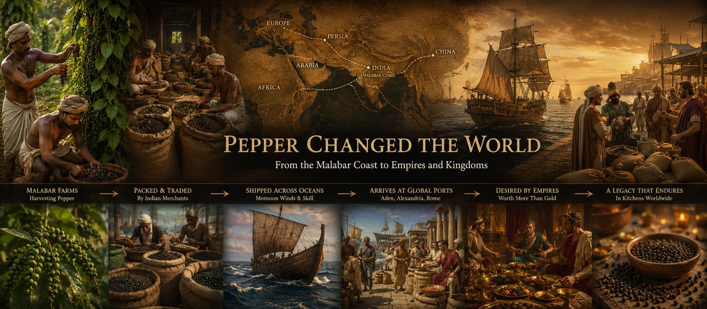 Pepper as global currency and trade commodity ancient world