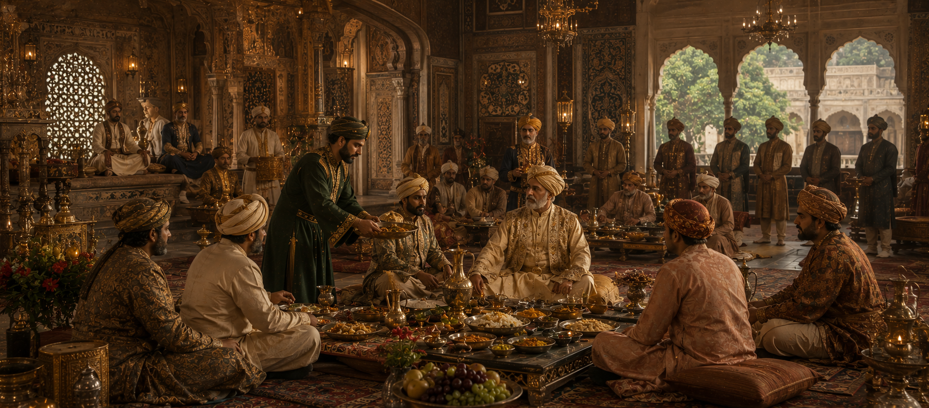Medieval Indo-Persian court life food