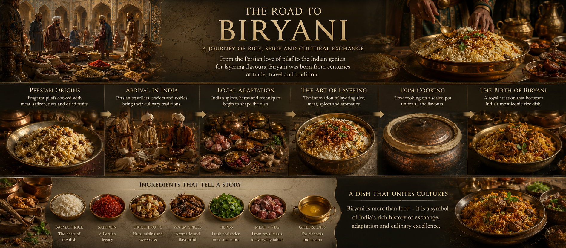 The road to biryani layered rice Persian Indian evolution