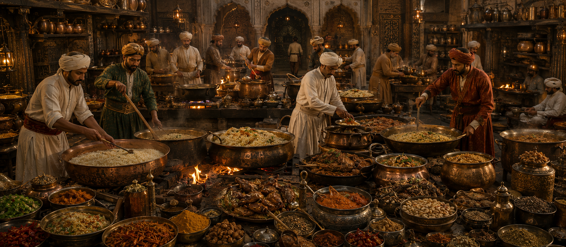 Persian-influenced royal kitchen medieval India