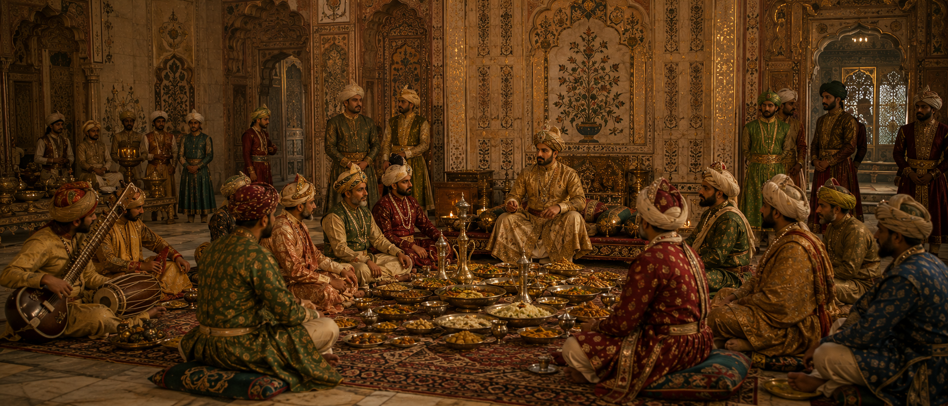 Mughal court life food and dining culture