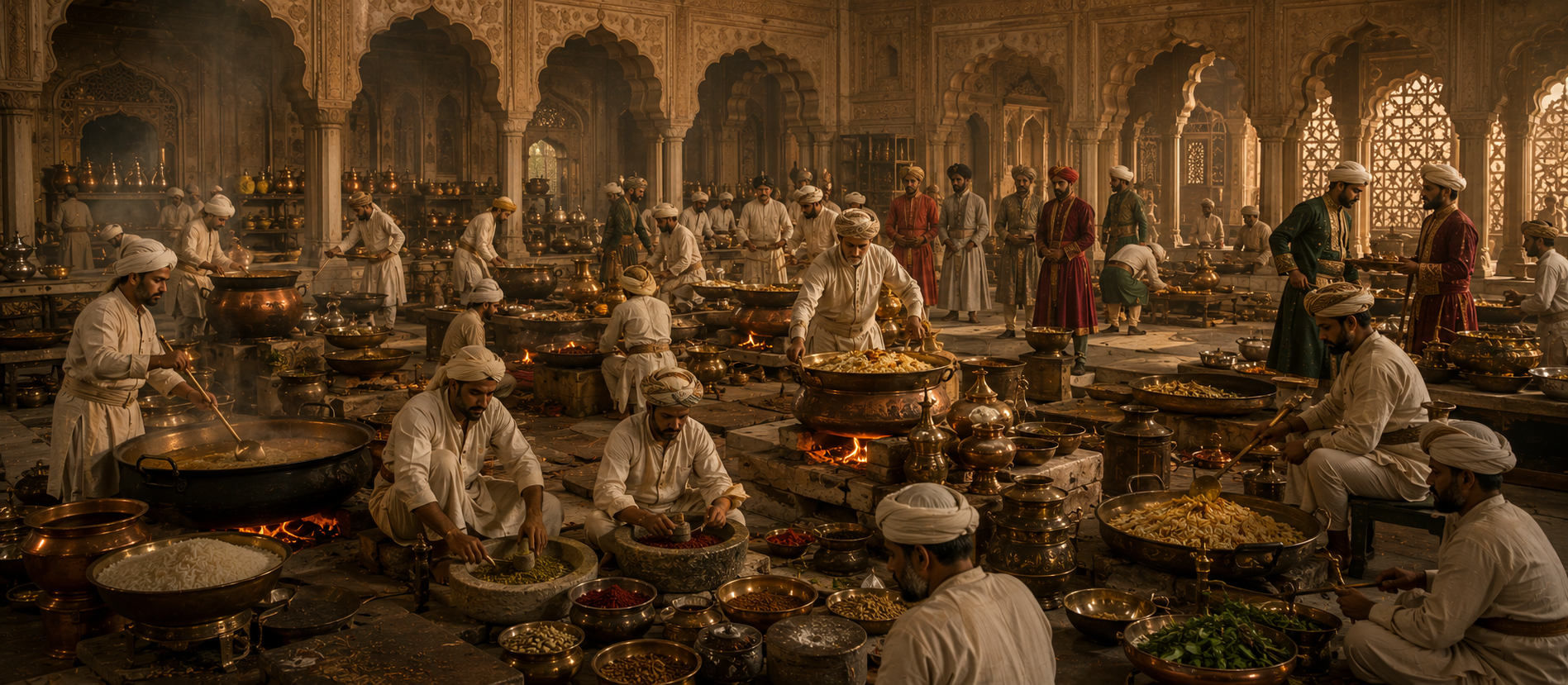 Mughal imperial kitchen at its height