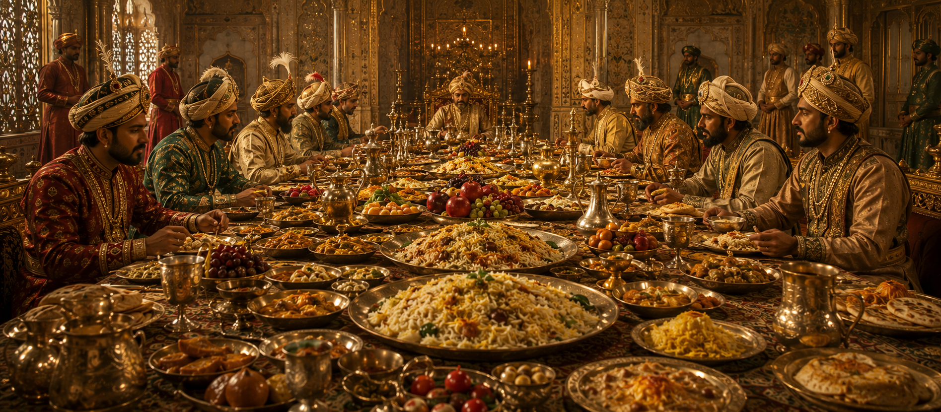Mughal imperial banquet feast