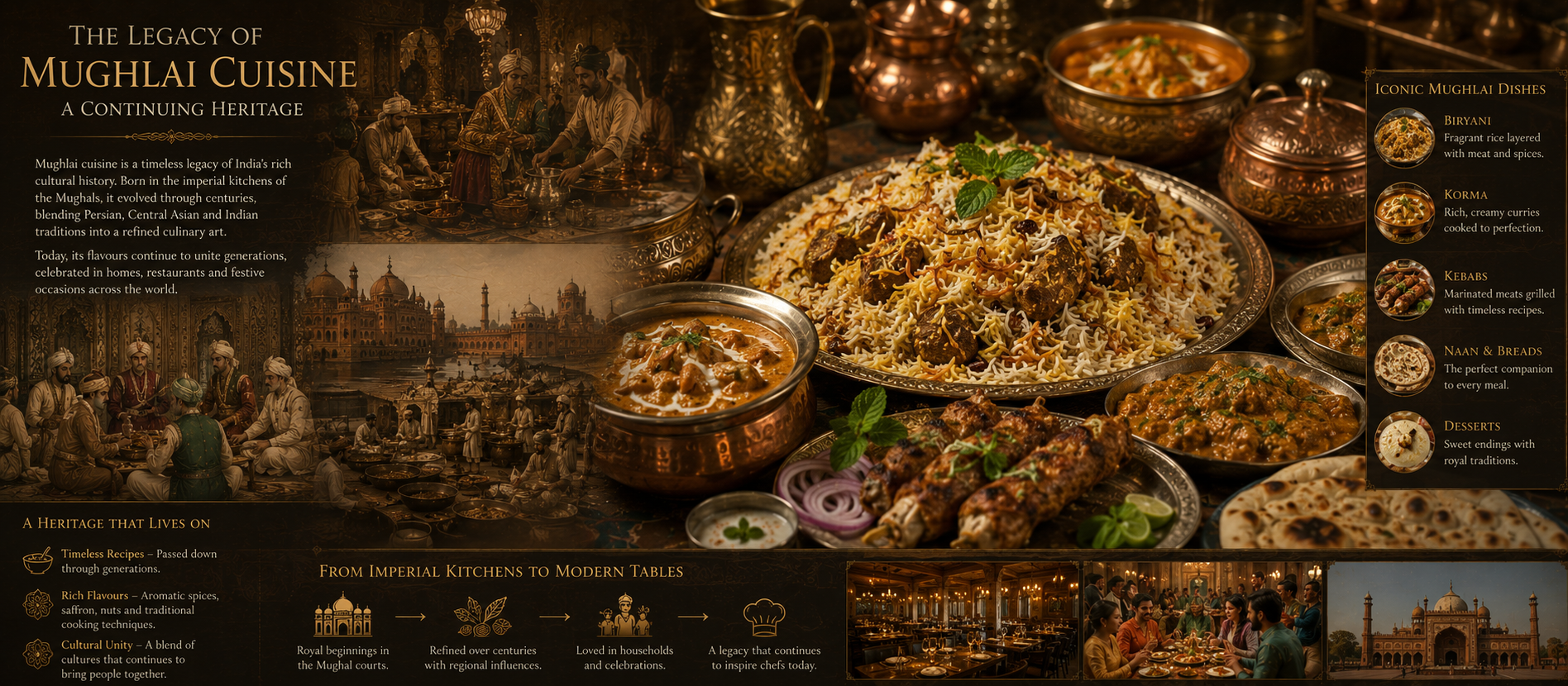 The modern Mughlai food legacy worldwide