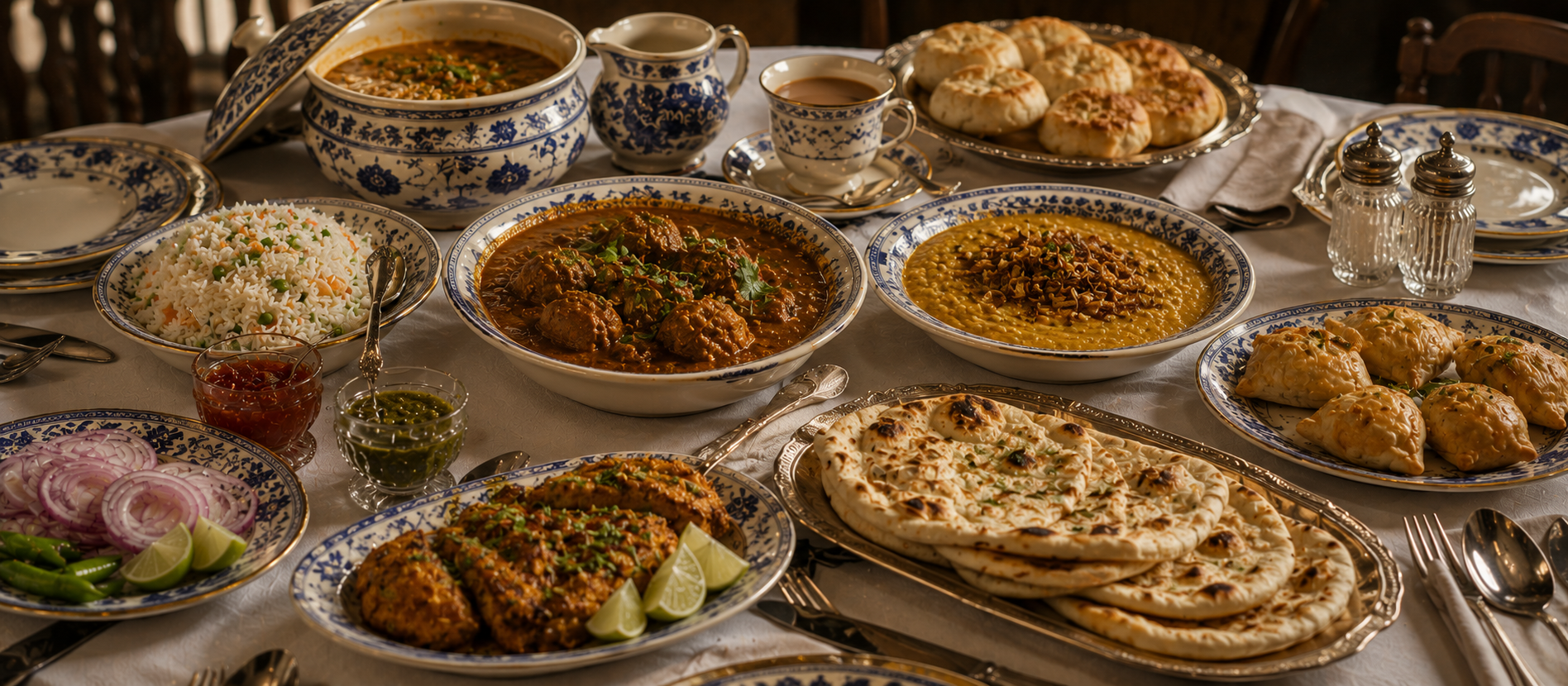 Anglo-Indian meal colonial era tiffin mulligatawny kedgeree