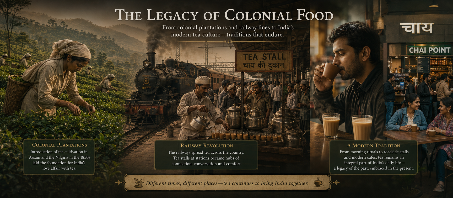 Modern Indian chai tea culture chai wallahs