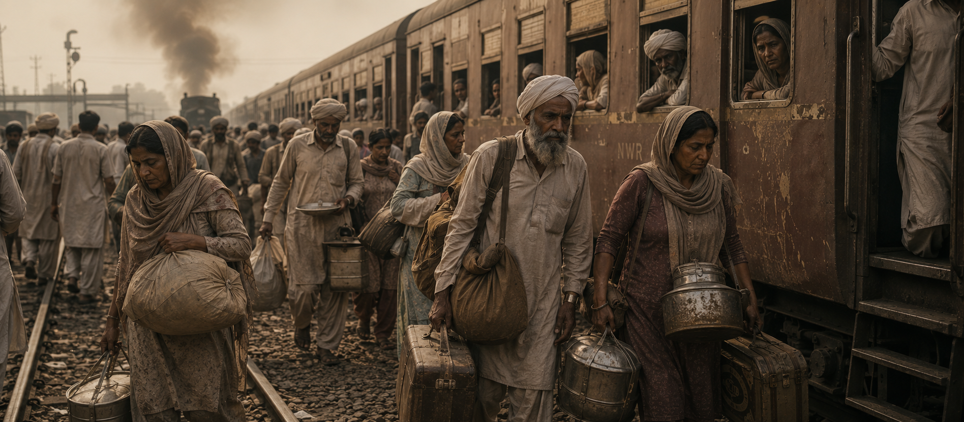 Partition refugees carrying food traditions
