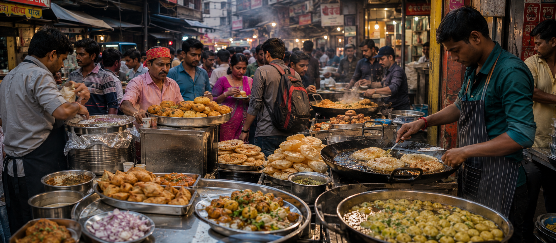 Modern Indian street food culture