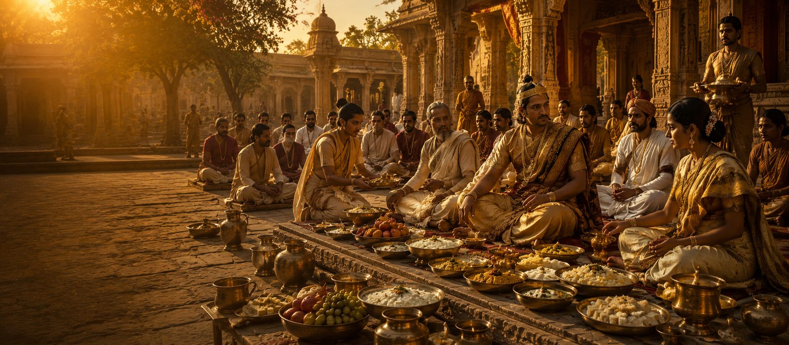 Gupta period royal dining