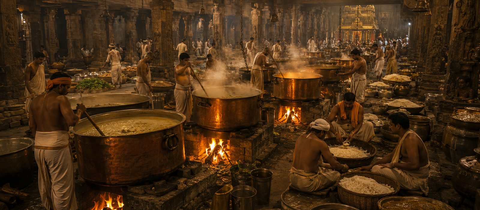 Inside a great Indian temple kitchen