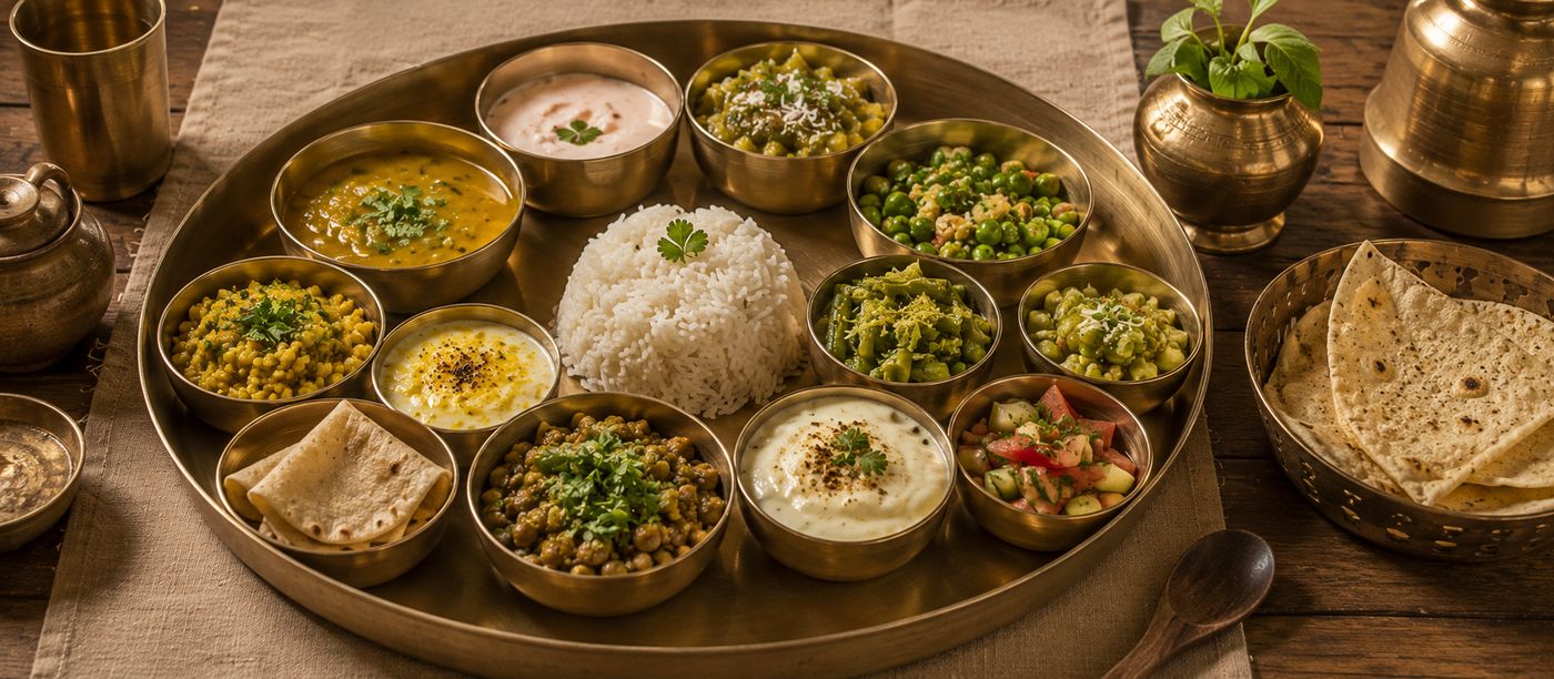 Traditional Jain thali