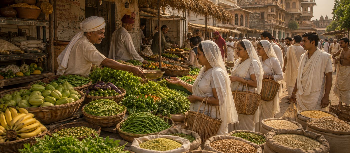Jain seasonal produce market