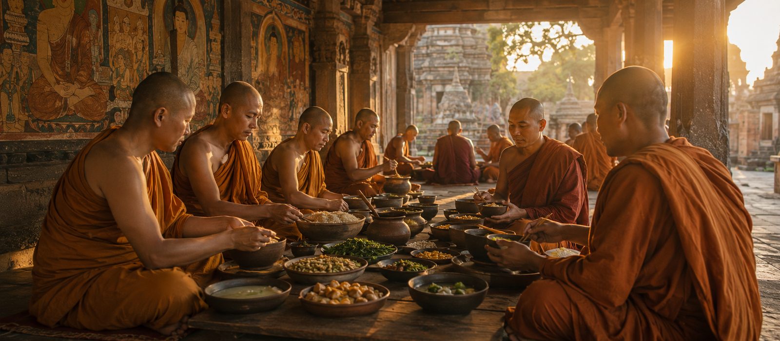 Buddhist monastic meal