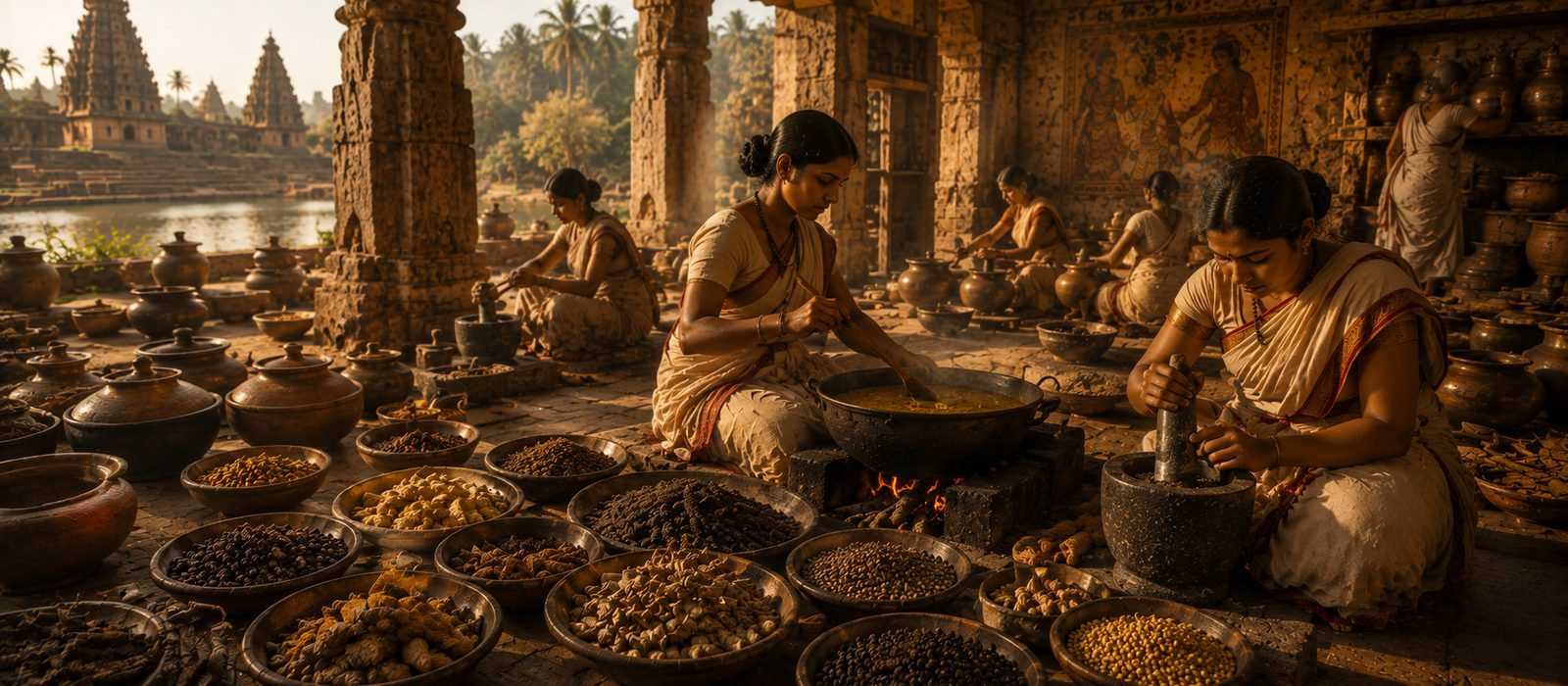 India Before Chillies — ancient spice market