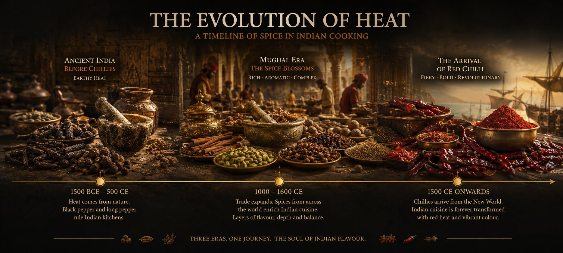 Timeline: Indian heat from 3000 BCE to present day — from pepper to chilli
