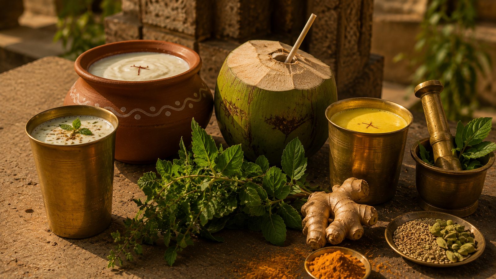 India Before Tea — ancient beverages, chaas, herbal infusions, buttermilk tradition
