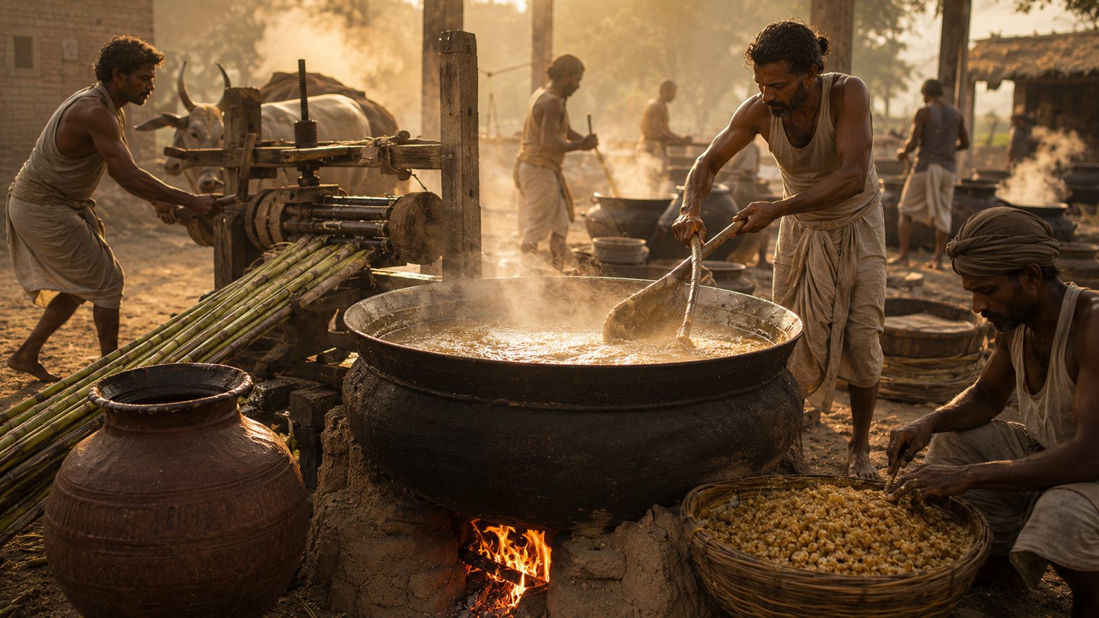 How India Gave Sugar to the World — ancient sugarcane, jaggery production