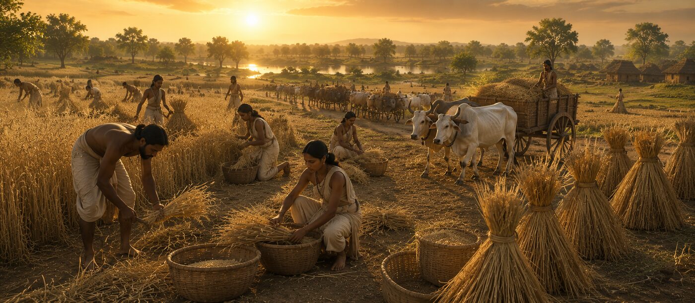 Vedic sacred fire ritual food offering