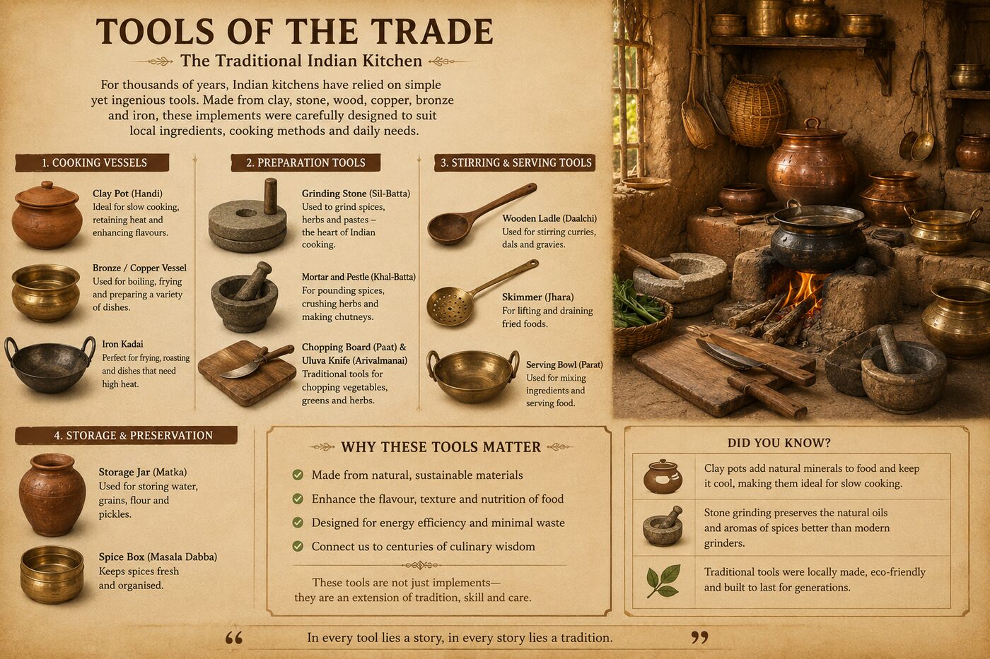 Ancient clay cooking pots and vessels