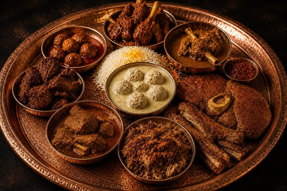 Wazwan Feast Cooking — Large Scale Meat
